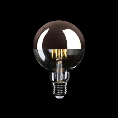 LED Filament Λαμπτήρας A24 Γλόμπος G125 Χάλκινο Καθρέπτου 7W 650Lm E27 2700K Dimmable