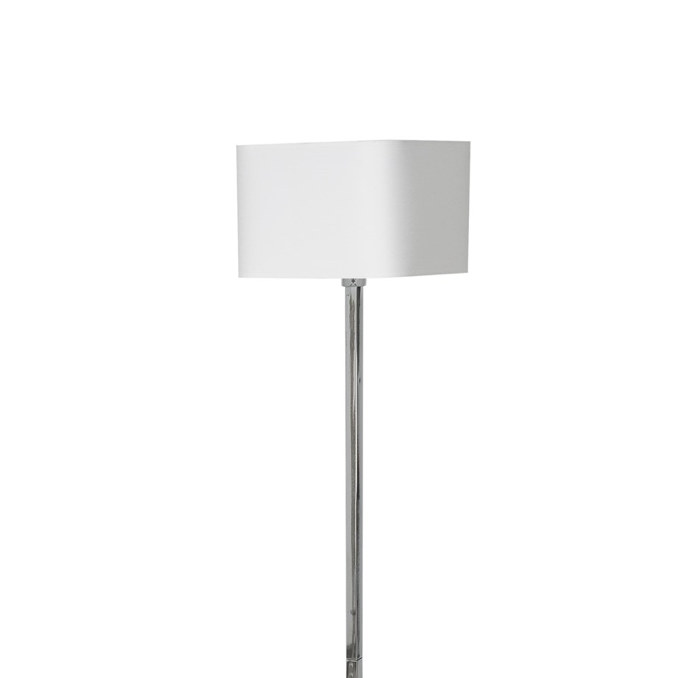 Floor Lamp Napoli with shade 150cm White Silver