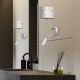 Wall Lamp Ziggy Hotel with shade White Gold