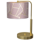 Table Lamp Ziggy with shade Gold Pink