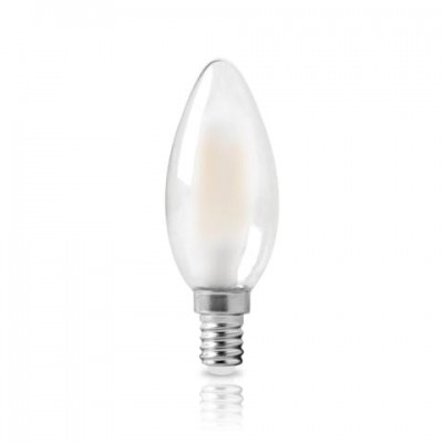 LED Bulb Filament E14 6W 2800K Frosted Glass 220V