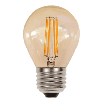 LED Bulb Filament E27 Globe G45 4W 2400K 220V Amber Dimmable