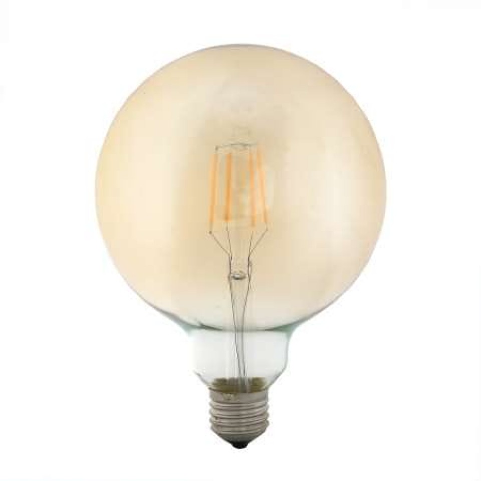LED Bulb Filament E27 Globe G125 4W 2400K 220V Amber Dimmable