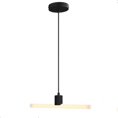 LED Linear Pendant Light 10W S14d Black 50cm Warm Light