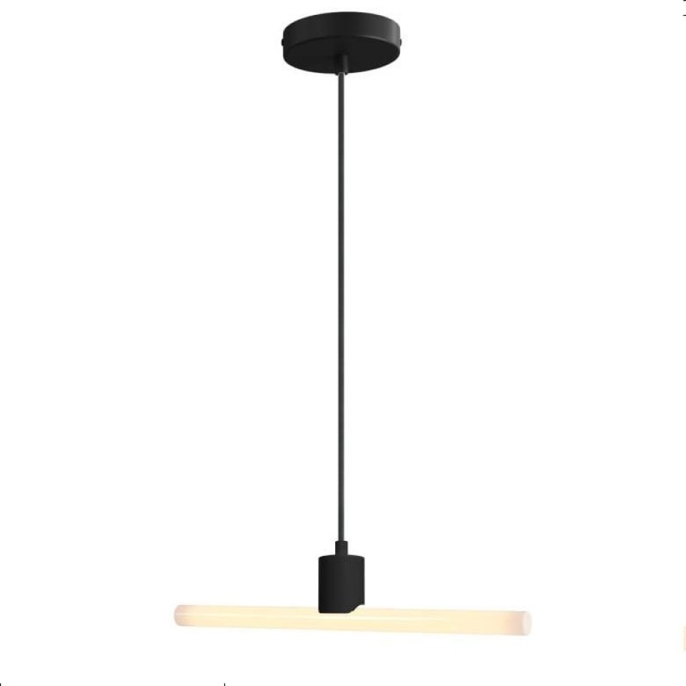 LED Linear Pendant Light 10W S14d Black 50cm Neutral Light