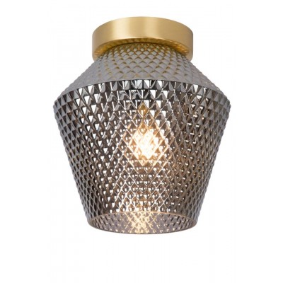 Ceiling Lamp ROSALIND Ø21cm Grey Brass