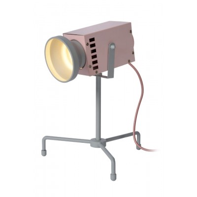 LED Children's Table Lamp BEAMER 3000K Pink Grey