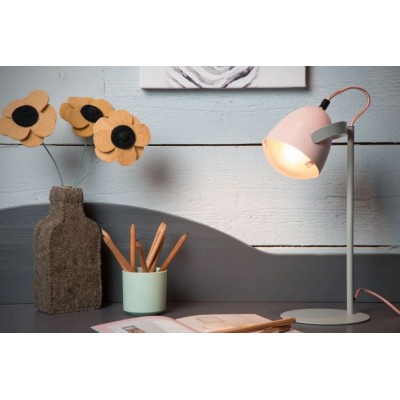 Children's Table Lamp DYLAN Pink Grey