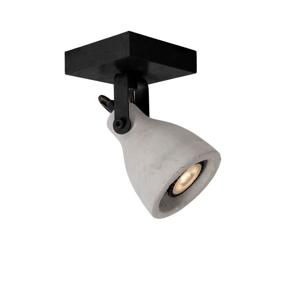LED Σποτ Οροφής Concri-Led Ø9cm Dimmable 3000K Μαύρο