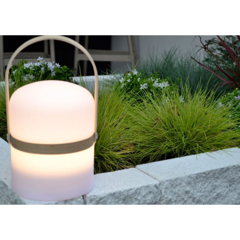 LED Outdoor Portable Lamp JOE Ø14,5cm IP44 Dimmable 3200K White