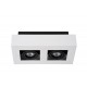 LED Σποτ Οροφής Xirax 2x5W 3000K Λευκό με Μαύρο
