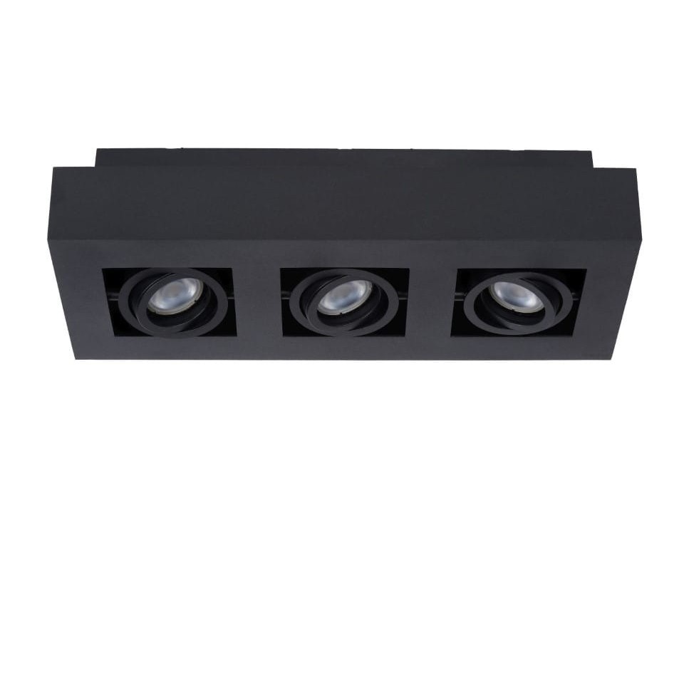 LED Σποτ Οροφής Xirax 3x5W 3000K Μαύρο