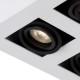 LED Σποτ Οροφής Xirax 4x5W 3000K Λευκό με Μαύρο