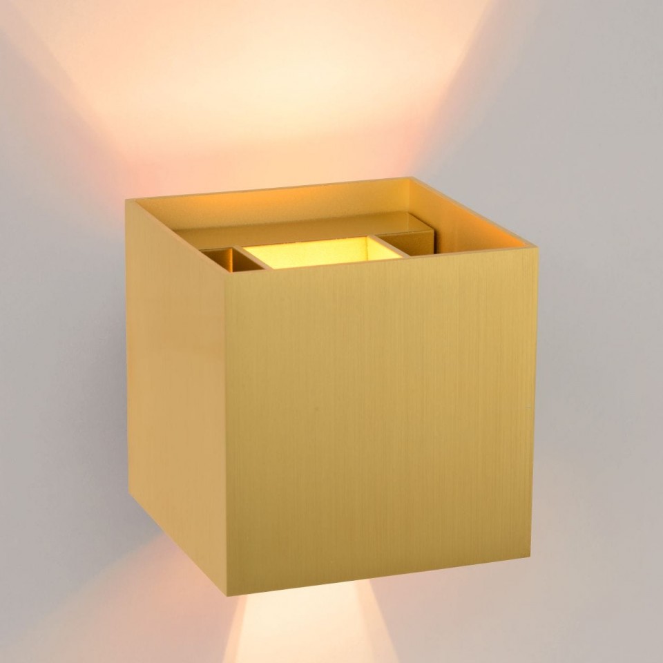 LED Wall Lamp XIO 9,7cm Dimmable 2700K Brass