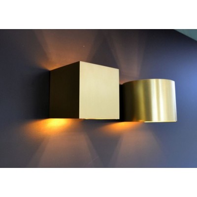 LED Wall Lamp XIO 9,7cm Dimmable 2700K Brass