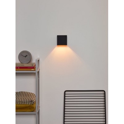 LED Wall Lamp XIO 9,7cm Dimmable 2700K Black Gold