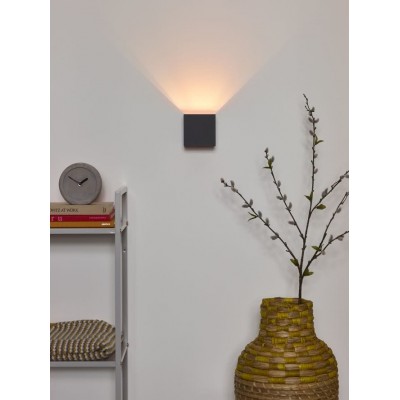 LED Wall Lamp XIO 9,7cm Dimmable 2700K Grey