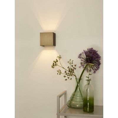 LED Wall Lamp XIO 9,7cm Dimmable 2700K Brown