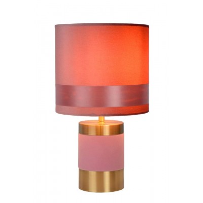 Table Lamp EXTRAVAGANZA FRIZZLE Ø18cm Pink Brass