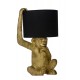 Επιτραπέζιο Φωτιστικό Extravaganza Chimp Ø30cm Μαύρο με Χρυσό