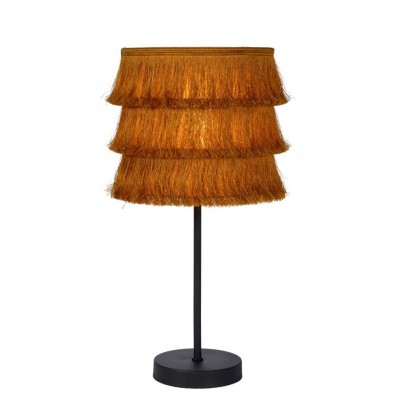 Table Lamp EXTRAVAGANZA TOGO Ø18cm Yellow Black