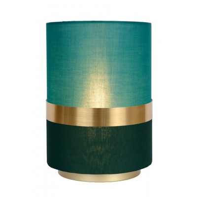 Table Lamp EXTRAVAGANZA TUSSE Ø15cm Green Brass