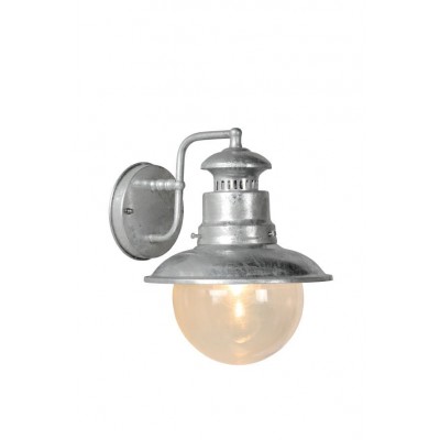 Outdoor Wall Lamp FIGO IP44 Silver Grey