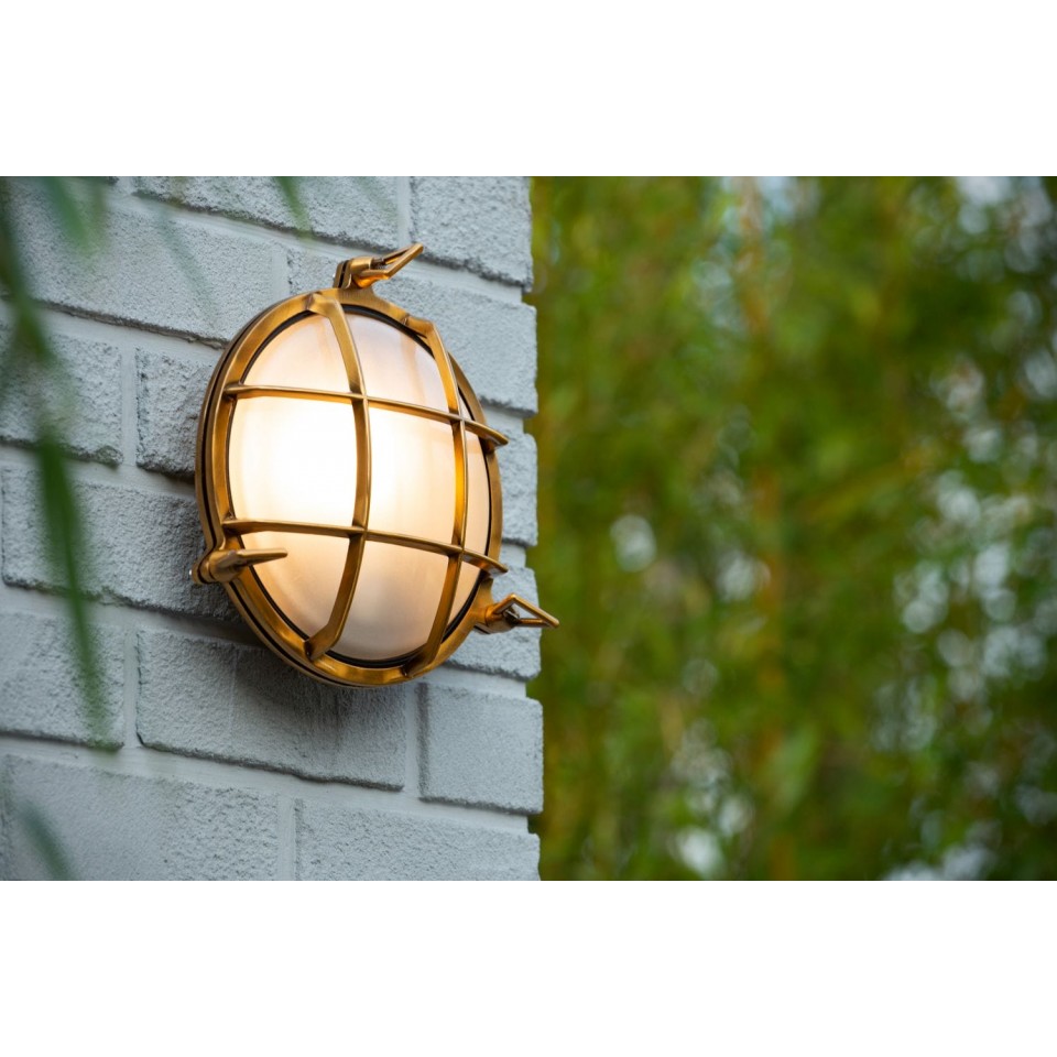 Outdoor Wall Lamp DUDLEY IP65 Brass