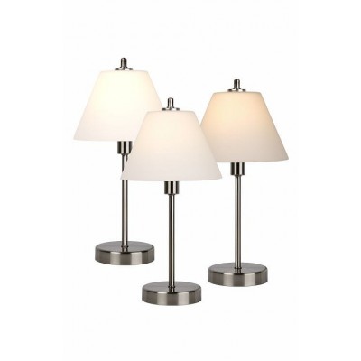 Table Lamp TOUCH Ø22cm Silver White