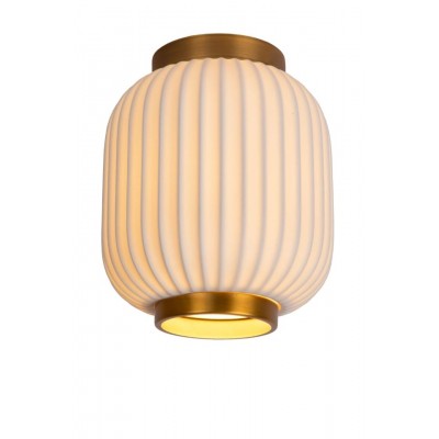 Ceiling Lamp GOSSE Ø19,5cm White Brass