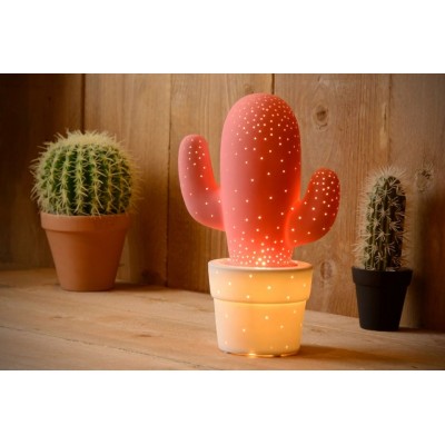 Επιτραπέζιο Φωτιστικό Cactus Ροζ