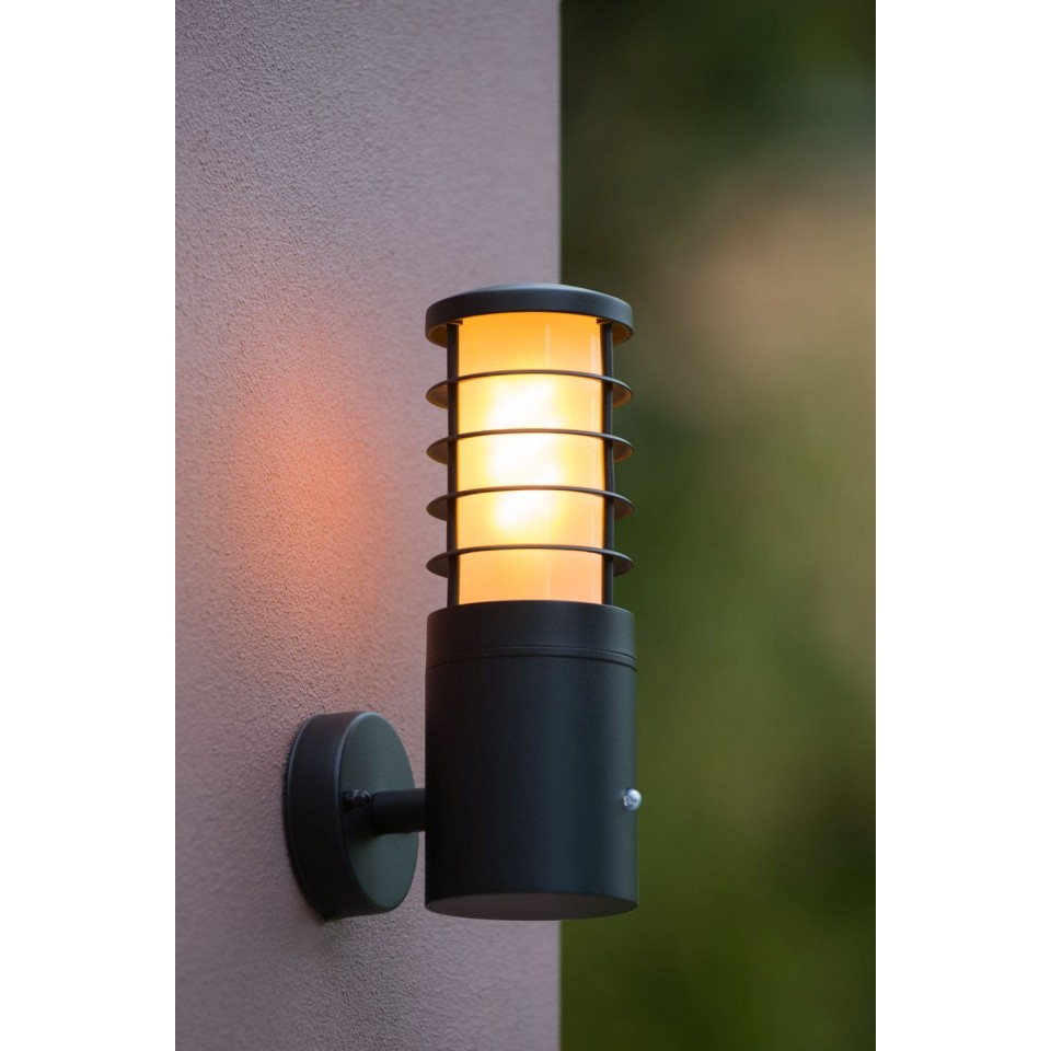 Outdoor Wall Lamp SOLID Ø9cm IP54 Grey