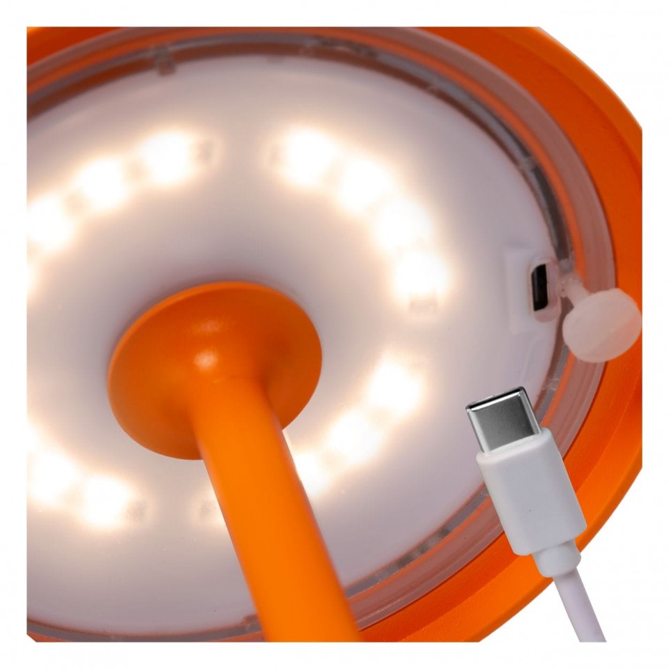 LED Φορητό Φωτιστικό Εξωτερικού Χώρου Joy Ø11,5cm IP54 Dimmable 3000K Πορτοκαλί