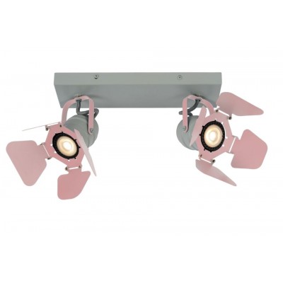 Children's Ceiling Spot Lamp PICTO Pink Grey