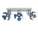 Childrens Ceiling Spot Lamp PICTO Blue Grey