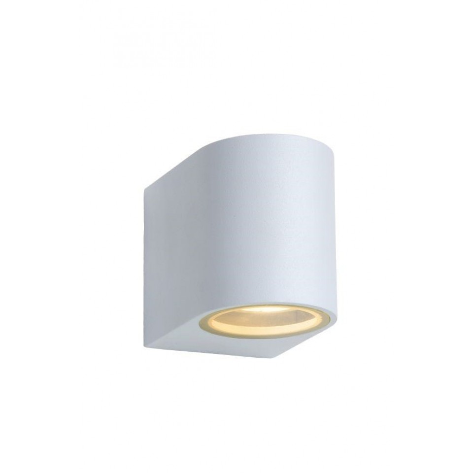 LED Σποτ Τοίχου Εξωτερικού Χώρου Zora-Led Half-Round 7,9cm IP44 Dimmable 3000K Λευκό
