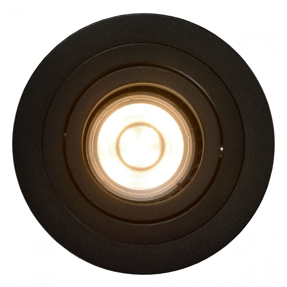 Χωνευτό Σποτ Tube Round Ø9,2cm Μαύρο