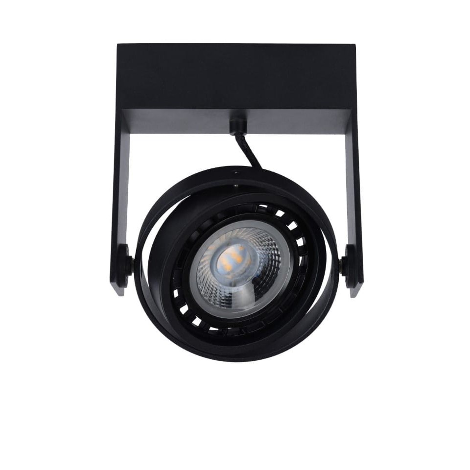 LED Σποτ Οροφής Griffon 1x12W 3000K Μαύρο