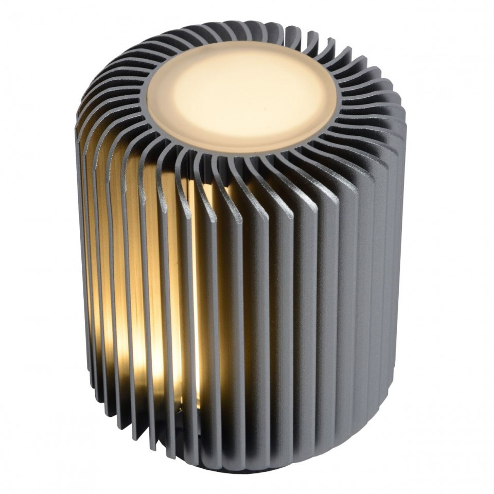 LED Επιτραπέζιο Φωτιστικό Turbin Ø10,6cm 3000K Γκρι