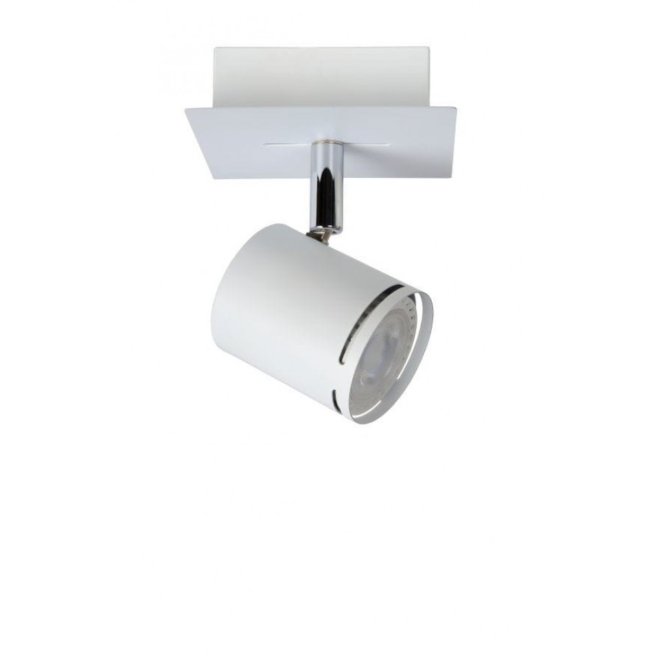 LED Σποτ Οροφής Rilou 1x5W Dimmable 3000K Λευκό με Χρώμιο