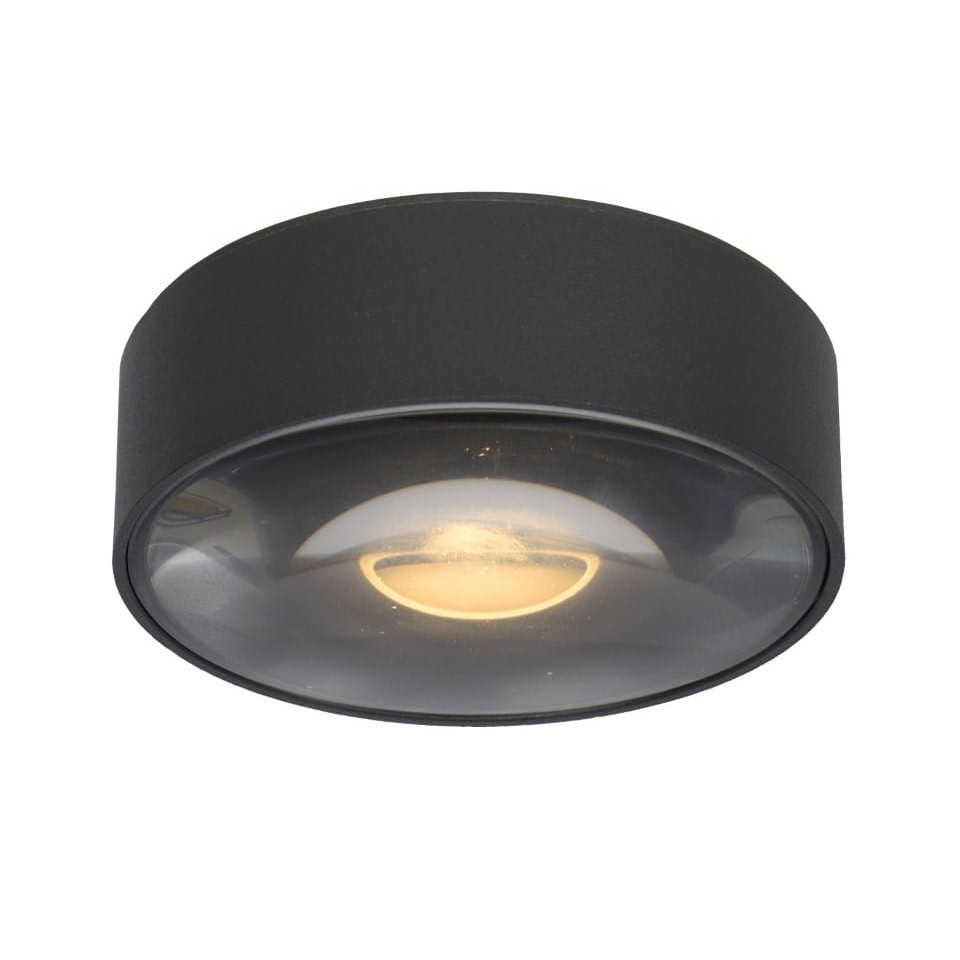 LED Ceiling Spot Lamp RAYEN Ø10cm IP65 3000K Black