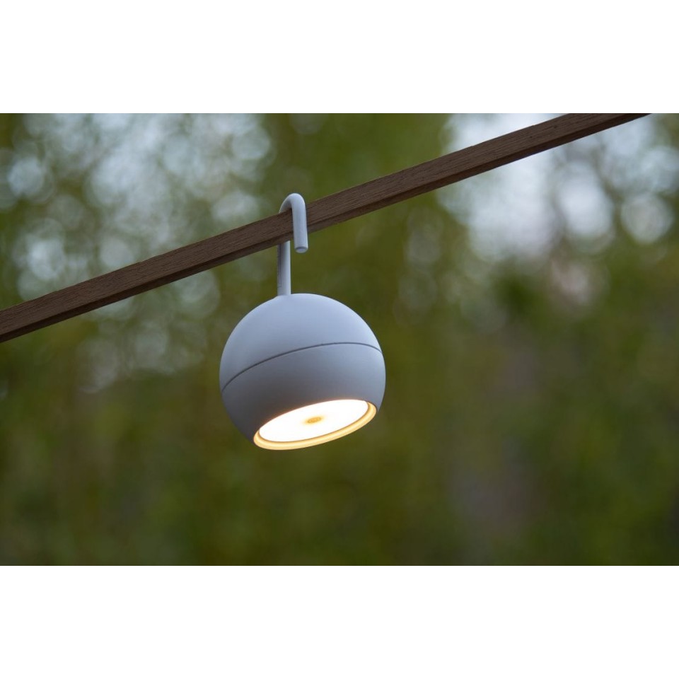 LED Φορητό Φωτιστικό Εξωτερικού Χώρου Sphere Ø10,2cm IP54 Dimmable 2700K Λευκό
