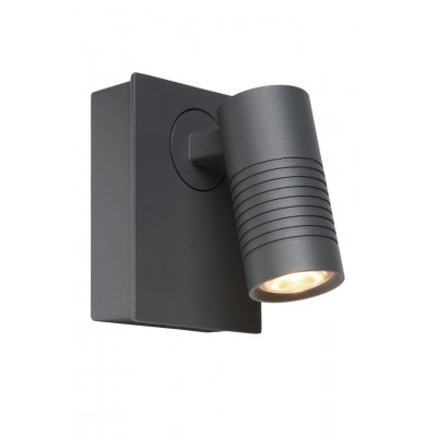LED Outdoor Wall Spot Lamp BRAN IP54 Dimmable 2700K Grey