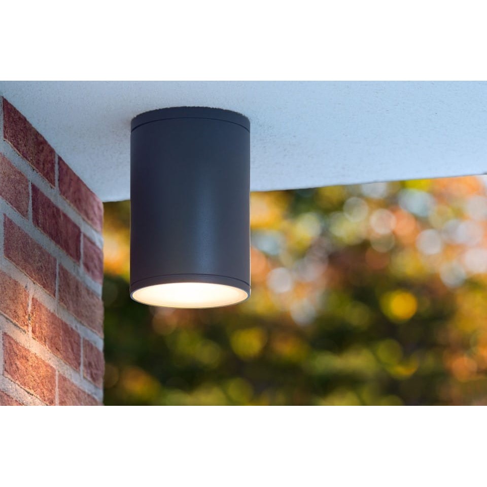 Outdoor Ceiling Spot Lamp TUBIX Ø10,8cm IP54 Grey