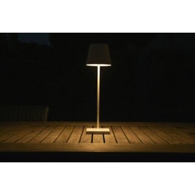 LED Outdoor Portable Lamp JUSTIN Ø11cm IP54 Dimmable 3000K White