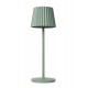 LED Outdoor Portable Lamp JUSTINE IP54 Dimmable 2700K Green