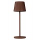 LED Outdoor Portable Lamp JUSTINE IP54 Dimmable 2700K Brown