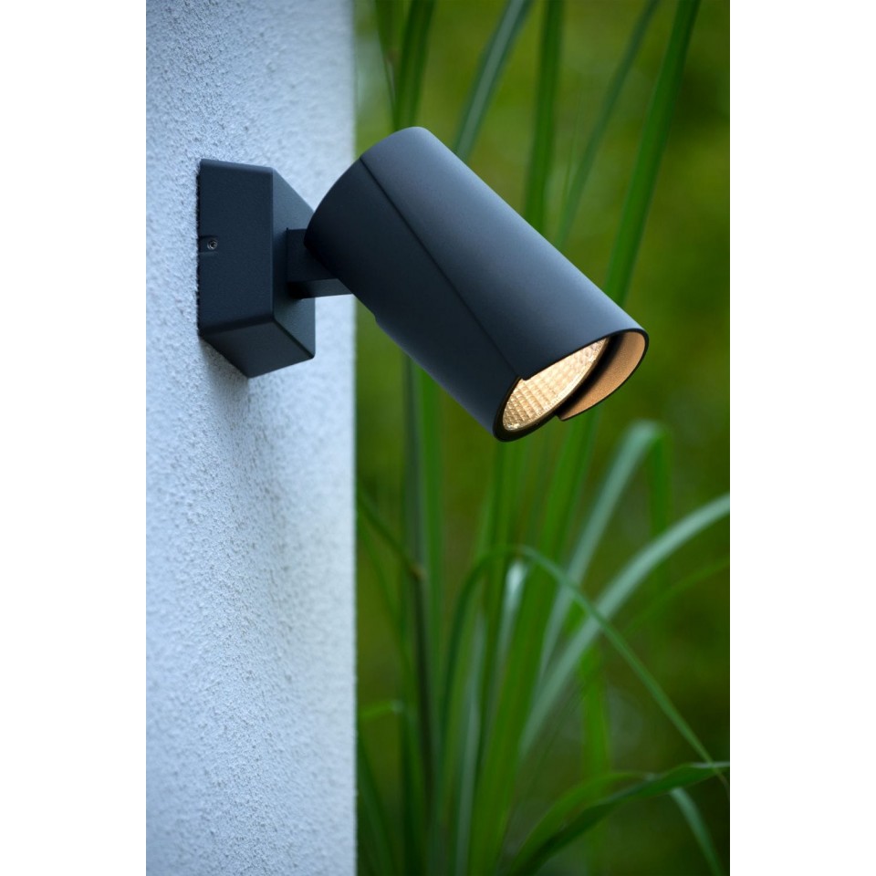 LED Outdoor Wall Spot Lamp MANAL IP65 3000K Grey