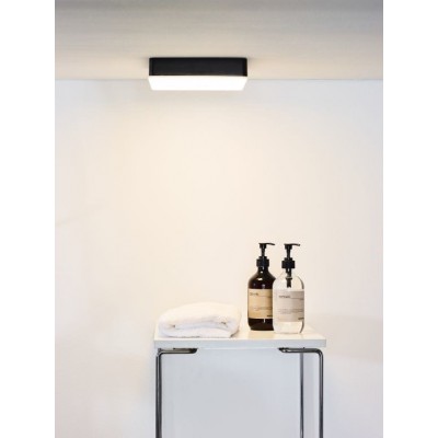 LED Ceiling Lamp CERES-LED IP44 Dimmable 3000K Black White