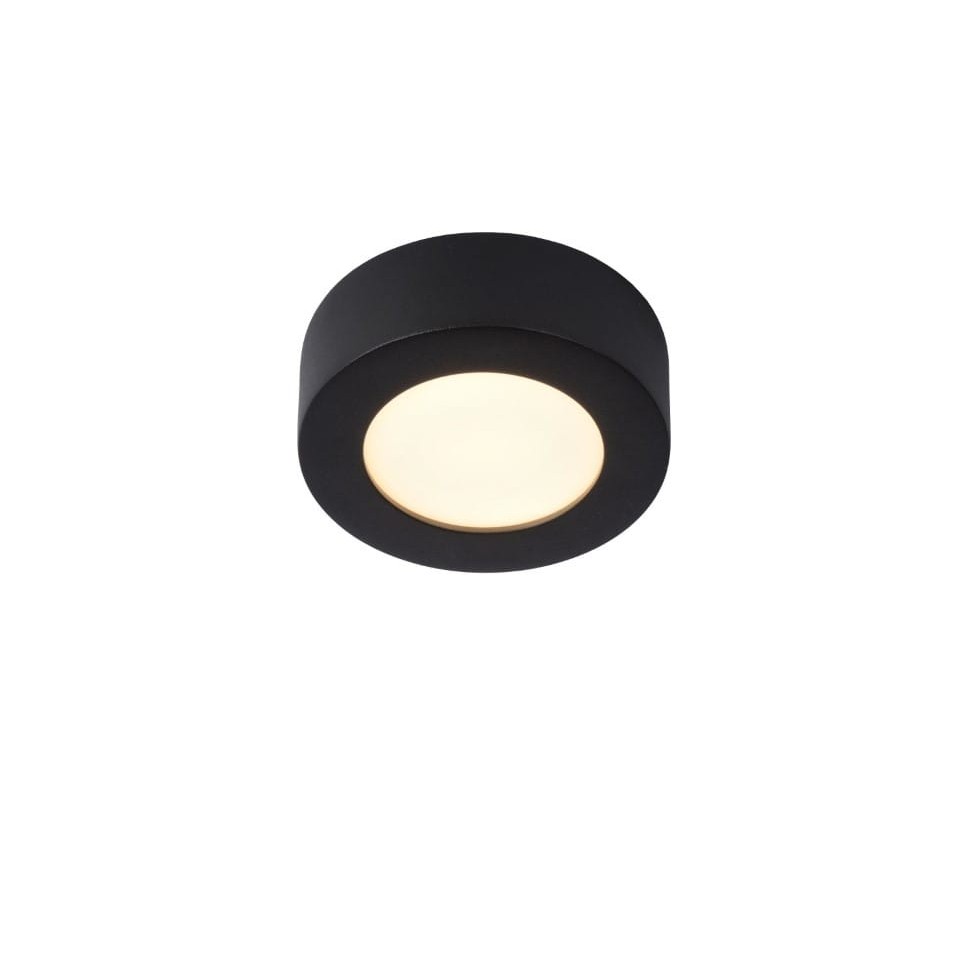 LED Φωτιστικό Οροφής Brice-Led Ø11,7cm 11,7cm IP44 Dimmable 3000K Μαύρο